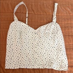 Abercrombie and Fitch Star Print Spaghetti Strap Crop Top sz S